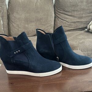 Women's Black Suede Ankle Boots